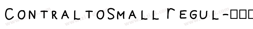 ContraltoSmall Regul字体转换